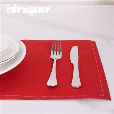Rote kundenspezifische Abendessen-Servietten