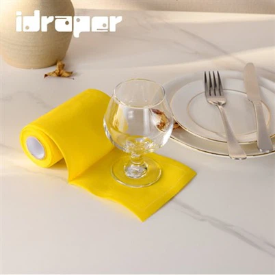Gelbe Cocktailservietten aus Baumwolle