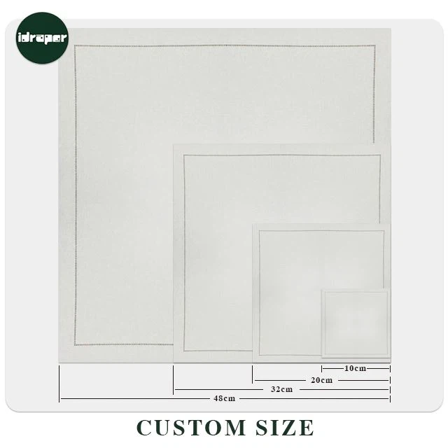 Line Green Cotton Napkins suppliers