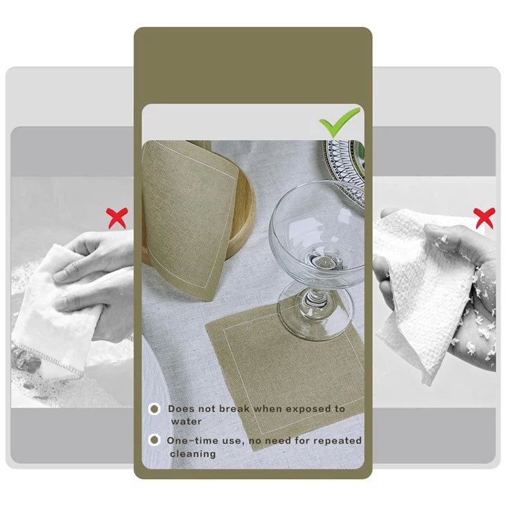 Line Green Cotton Napkins best