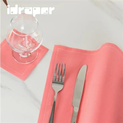 Pastellrosa Stoffservietten